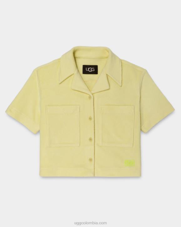 camisa saniyah de manga corta con botones panal mujer UGG 4VBT910
