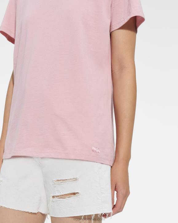 camiseta arcilla rosa mujer UGG 4VBT90