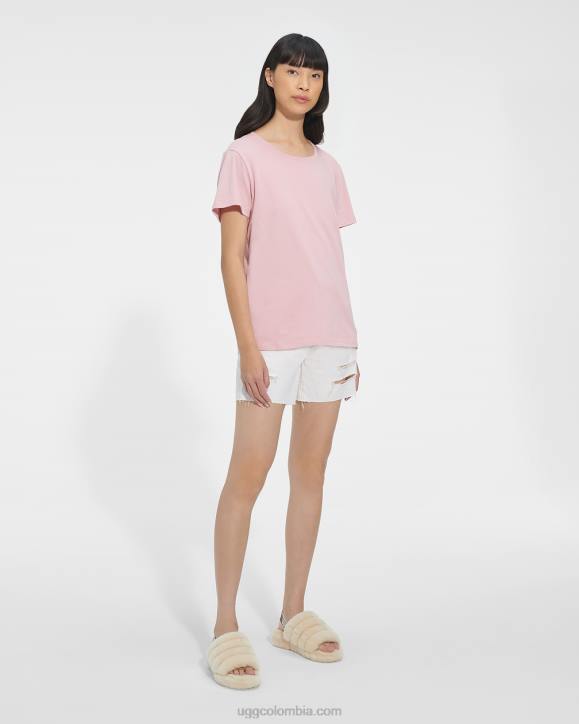 camiseta arcilla rosa mujer UGG 4VBT90