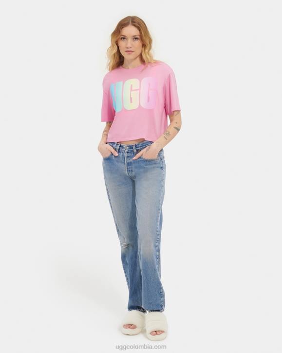 camiseta corta con logo ensueño mujer UGG 4VBT1255