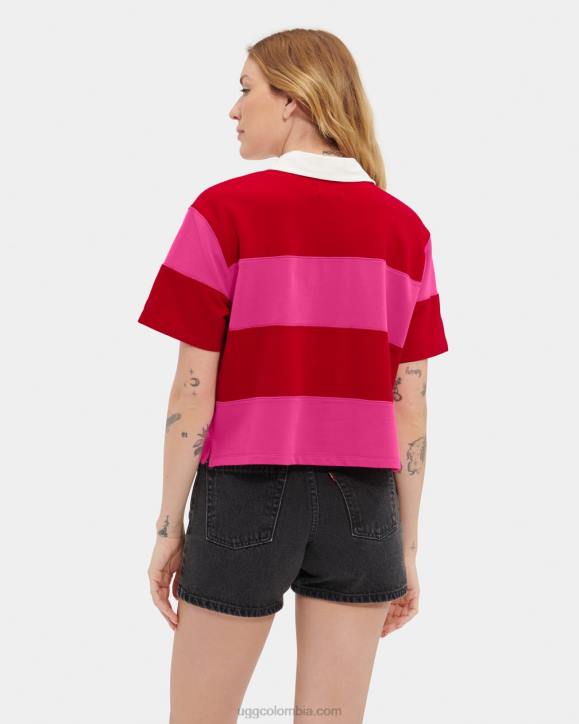 polo de rugby keon pintalabios rojo/rosa carmesí mujer UGG 4VBT1150