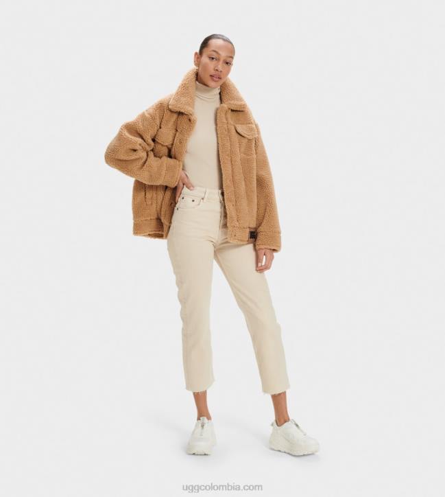 chamarra de camionero frankie sherpa camello mujer UGG 4VBT989