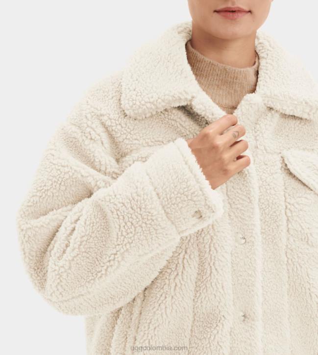 chamarra de camionero frankie sherpa natural mujer UGG 4VBT1160
