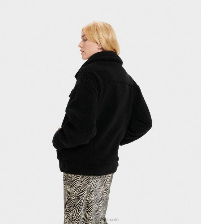 chamarra de camionero frankie sherpa negro mujer UGG 4VBT991