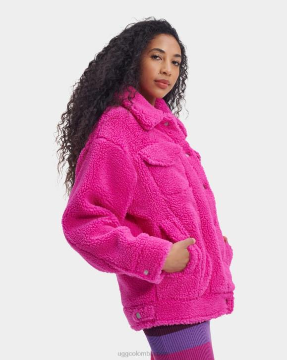 chamarra de camionero frankie sherpa rosa solferino mujer UGG 4VBT990