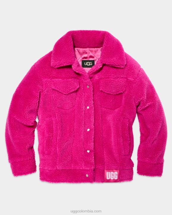 chamarra de camionero frankie sherpa rosa solferino mujer UGG 4VBT990