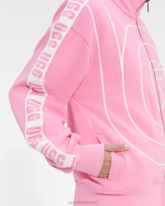 chaqueta de chándal de ensueño bolsita rosa mujer UGG 4VBT1313
