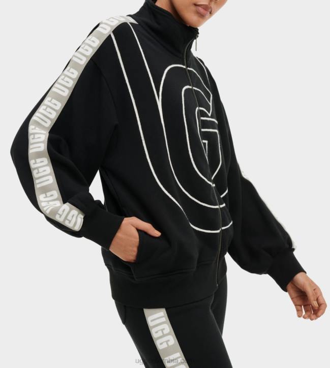 chaqueta de chándal de ensueño negro mujer UGG 4VBT1314