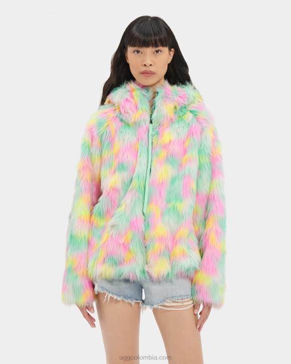 chaqueta de piel sintética de clavo de aura aura de lima limón mujer UGG 4VBT94