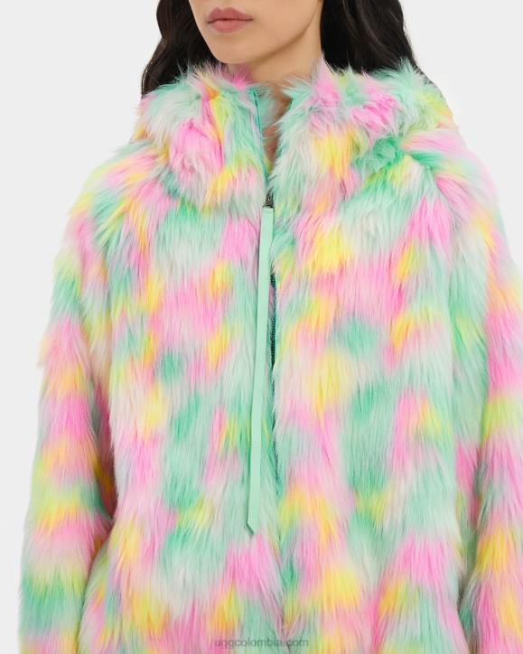 chaqueta de piel sintética de clavo de aura aura de lima limón mujer UGG 4VBT94