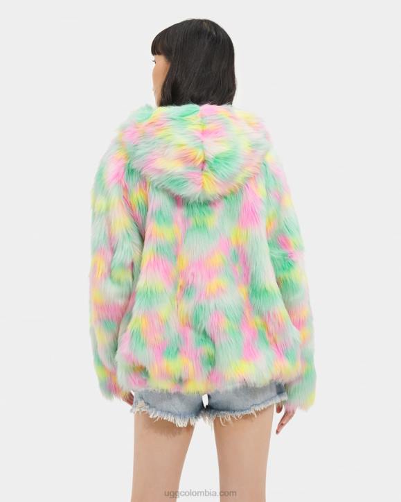 chaqueta de piel sintética de clavo de aura aura de lima limón mujer UGG 4VBT94