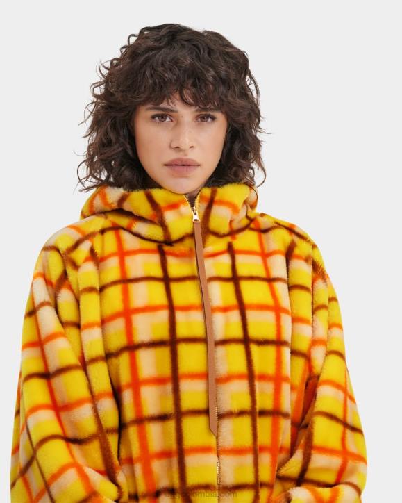 chaqueta olympia a cuadros punk punk a cuadros canarios mujer UGG 4VBT2274