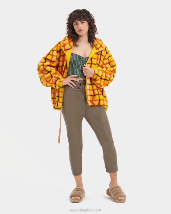 chaqueta olympia a cuadros punk punk a cuadros canarios mujer UGG 4VBT2274