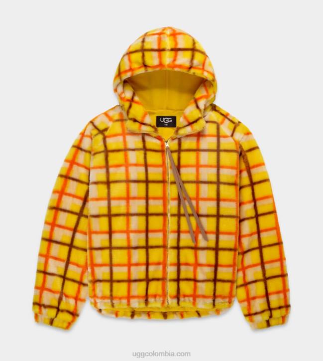 chaqueta olympia a cuadros punk punk a cuadros canarios mujer UGG 4VBT2274