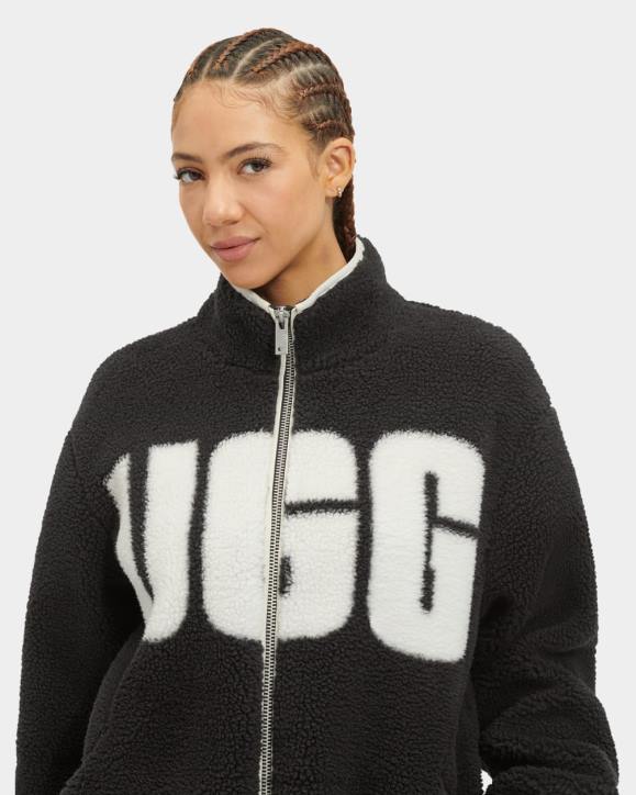 chaqueta raquelle negro/crema mujer UGG 4VBT2067
