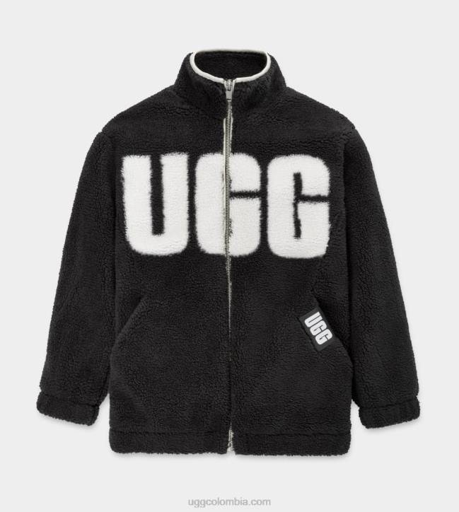 chaqueta raquelle negro/crema mujer UGG 4VBT2067
