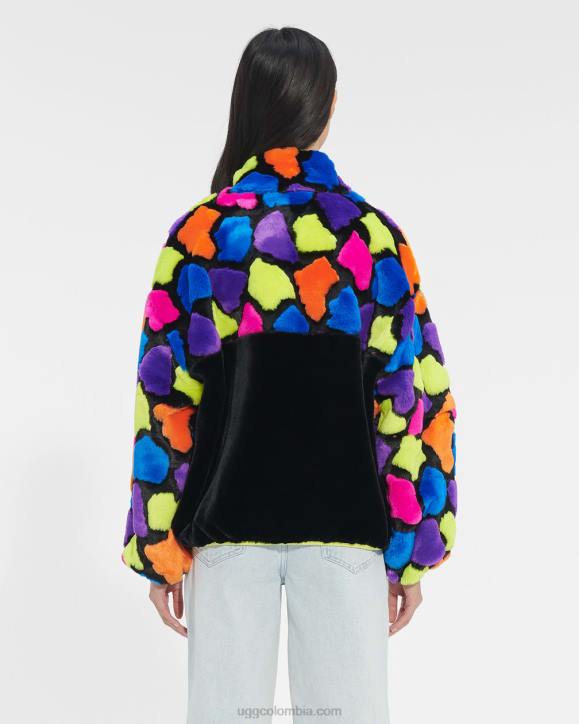 chaqueta sherpa marlene multicolor puntos de fiesta negros mujer UGG 4VBT181