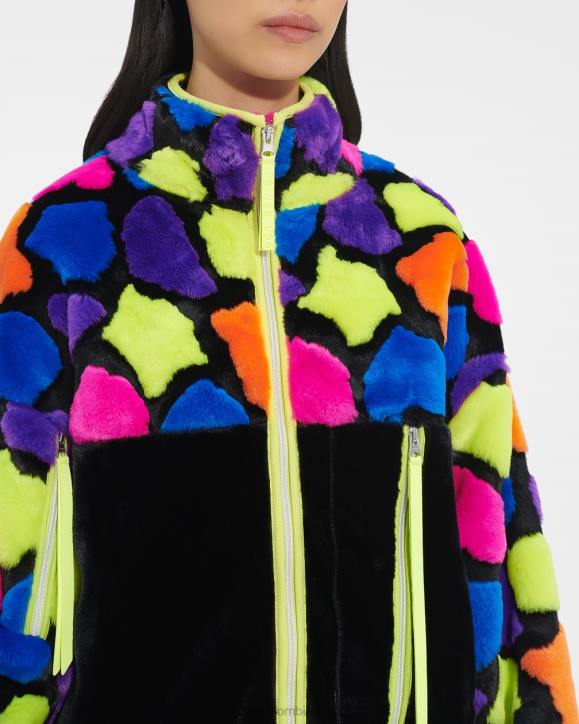 chaqueta sherpa marlene multicolor puntos de fiesta negros mujer UGG 4VBT181