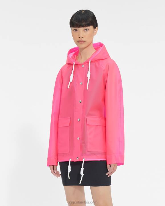 chubasquero hutton caramelo rosa mujer UGG 4VBT1261
