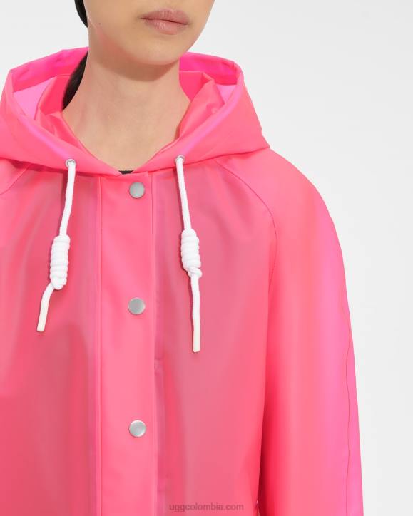 chubasquero hutton caramelo rosa mujer UGG 4VBT1261