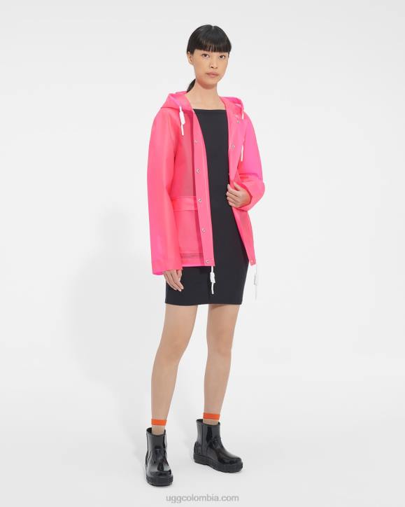 chubasquero hutton caramelo rosa mujer UGG 4VBT1261