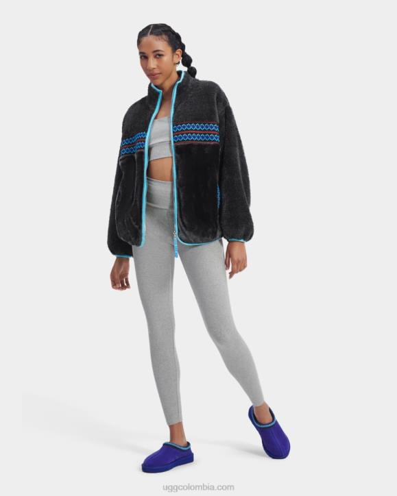 marlene sherpa chaqueta herencia trenza trenza herencia negra mujer UGG 4VBT2168