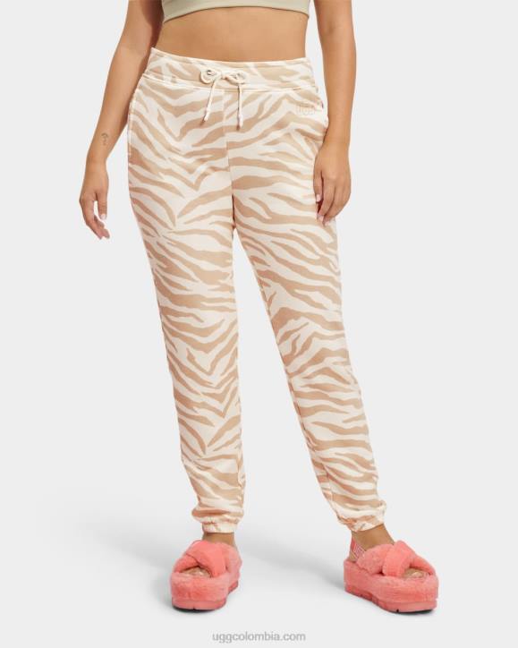 daniella pantalón de chándal cebra cebra blanca mujer UGG 4VBT1318
