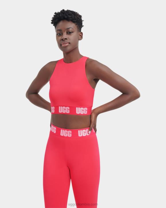 bralette con logo wilmina rosa flamenco mujer UGG 4VBT1020