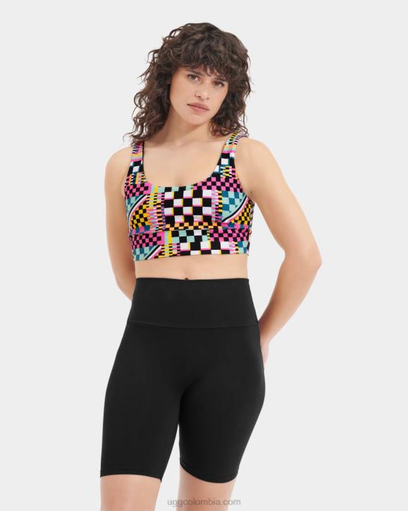 bralette zayley cheques múltiples negros mujer UGG 4VBT1264