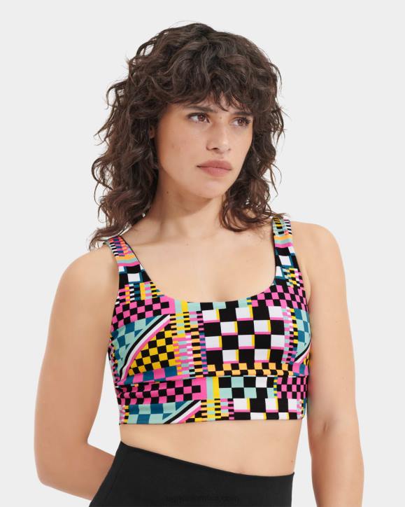 bralette zayley cheques múltiples negros mujer UGG 4VBT1264