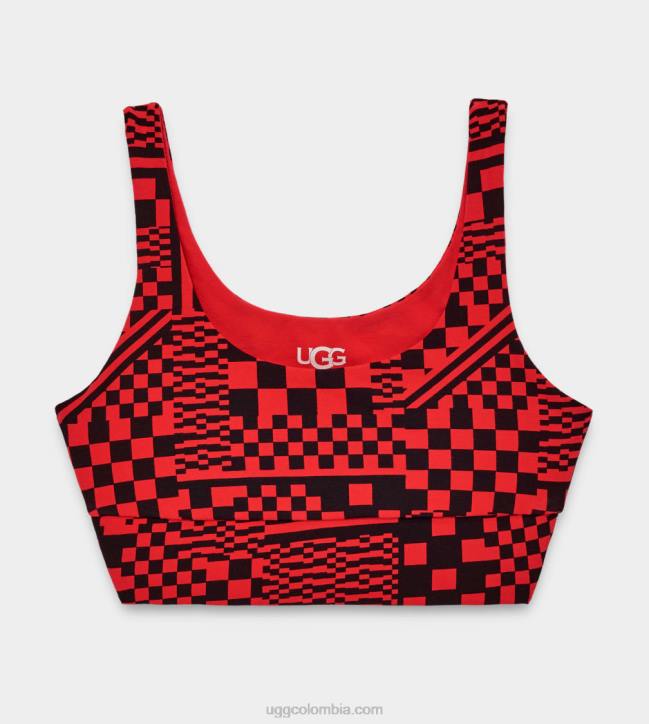 bralette zayley encendido/cheques negros mujer UGG 4VBT1263