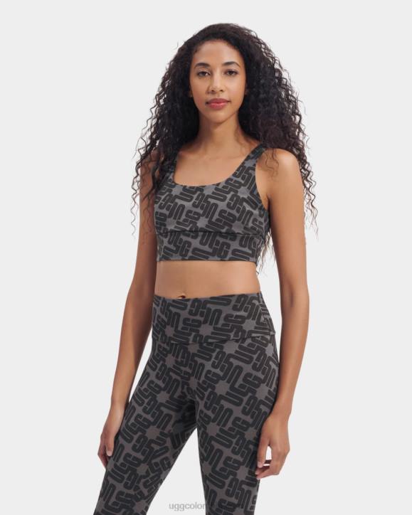 monograma bralette zayley monograma gráfico negro mujer UGG 4VBT2059