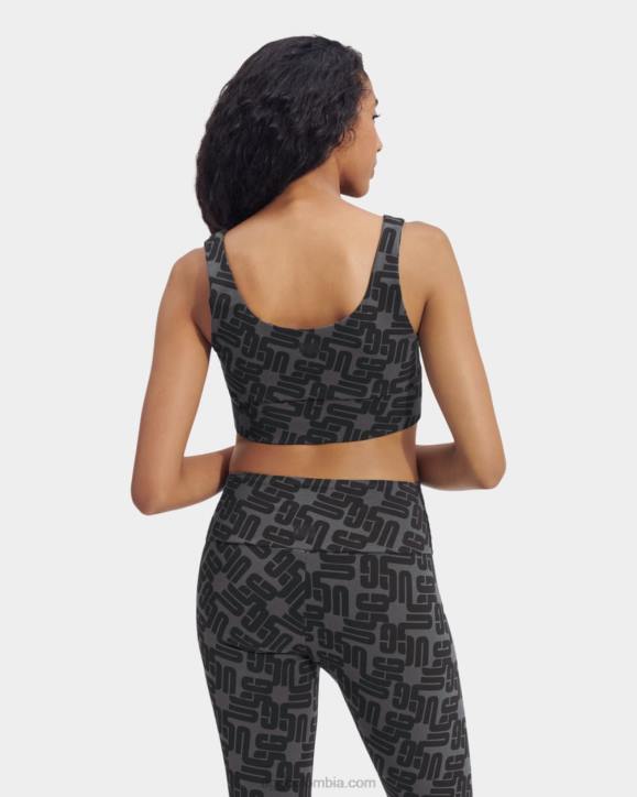 monograma bralette zayley monograma gráfico negro mujer UGG 4VBT2059