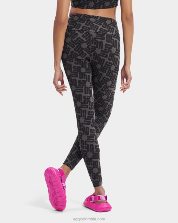 legging saylor monograma monograma gráfico negro mujer UGG 4VBT2056
