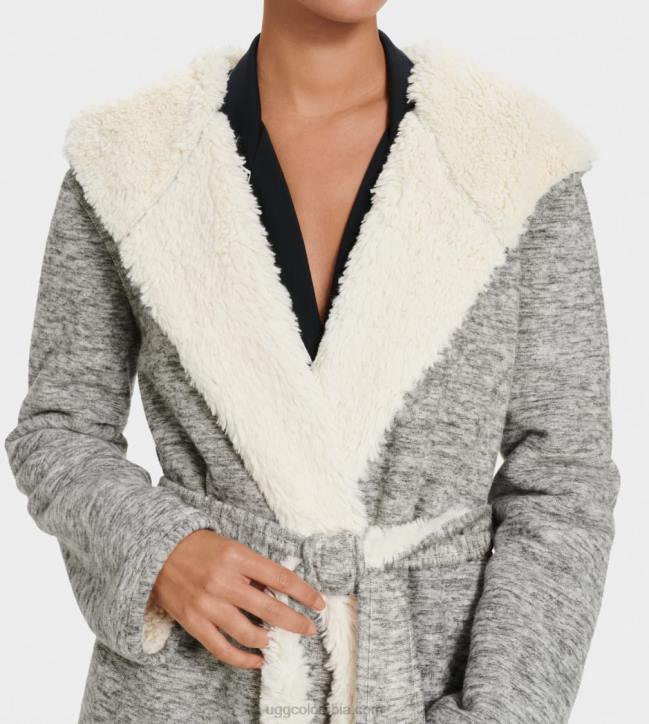 bata reversible portula brezo gris mujer UGG 4VBT1135