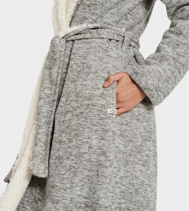 bata reversible portula brezo gris mujer UGG 4VBT1135