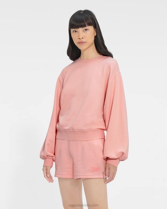 Jersey con cuello redondo y manga globo Brook ópalo rosa mujer UGG 4VBT1365