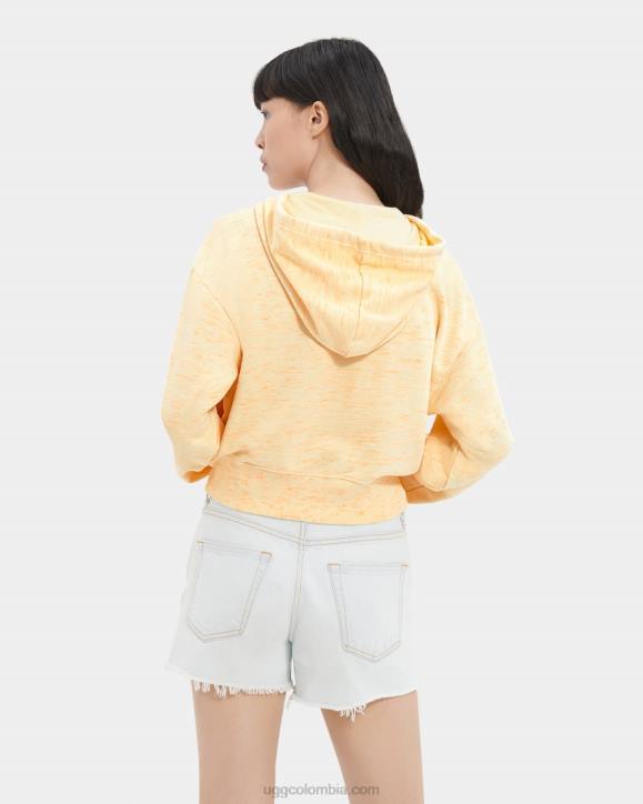camari sudadera con capucha melange mezcla de neón amarillo mujer UGG 4VBT1141