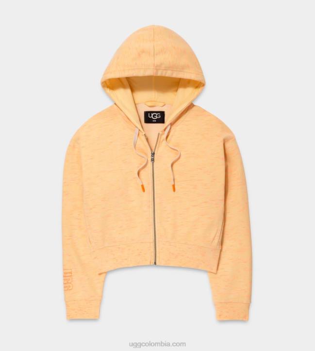 camari sudadera con capucha melange mezcla de neón amarillo mujer UGG 4VBT1141