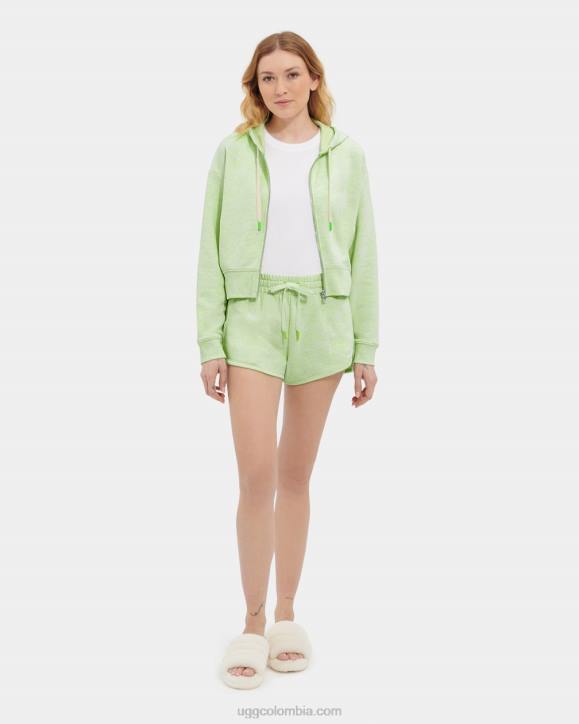 camari sudadera con capucha melange mezcla de neón verde mujer UGG 4VBT1139