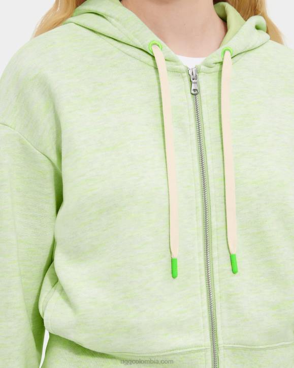camari sudadera con capucha melange mezcla de neón verde mujer UGG 4VBT1139