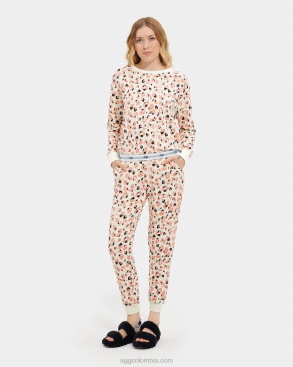 cuello redondo nena leopardo pintado de crema mujer UGG 4VBT2076 cuello redondo nena leopardo pintado de crema mujer UGG 4VBT2076