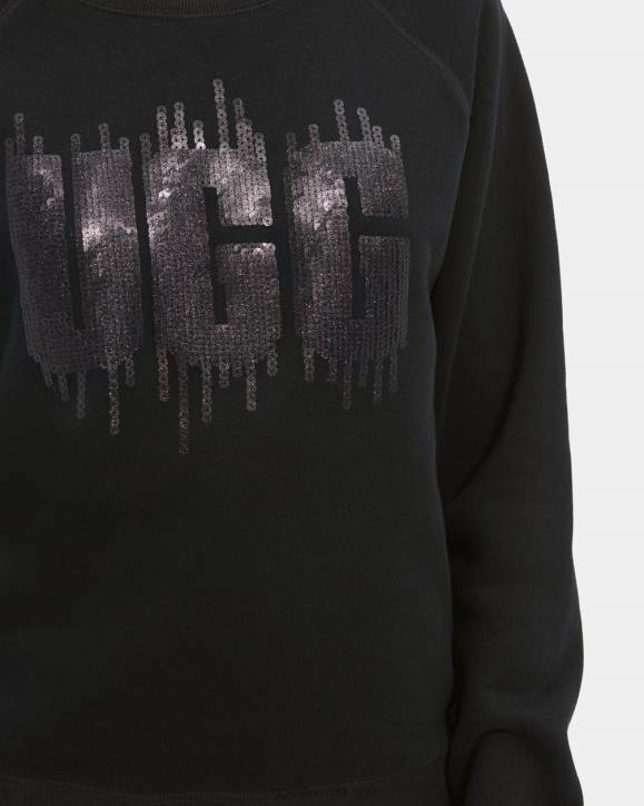 logo de lentejuelas madeline negro mujer UGG 4VBT178