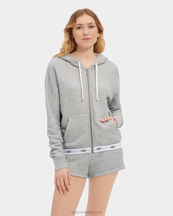 sena sudadera con cremallera brezo gris mujer UGG 4VBT2240