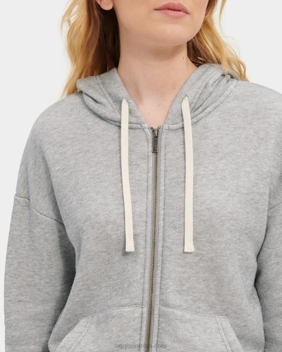 sena sudadera con cremallera brezo gris mujer UGG 4VBT2240