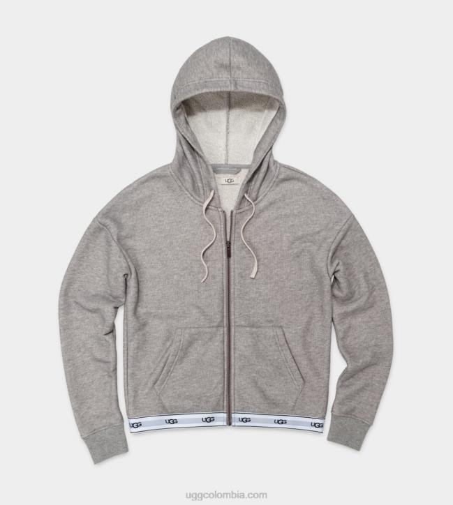 sena sudadera con cremallera brezo gris mujer UGG 4VBT2240