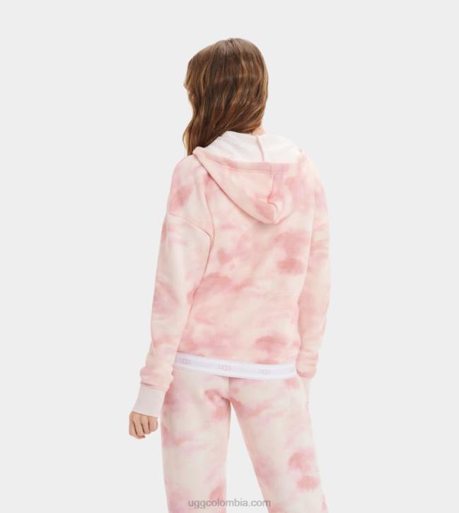 sena sudadera con cremallera teñido anudado flor de loto mujer UGG 4VBT2242