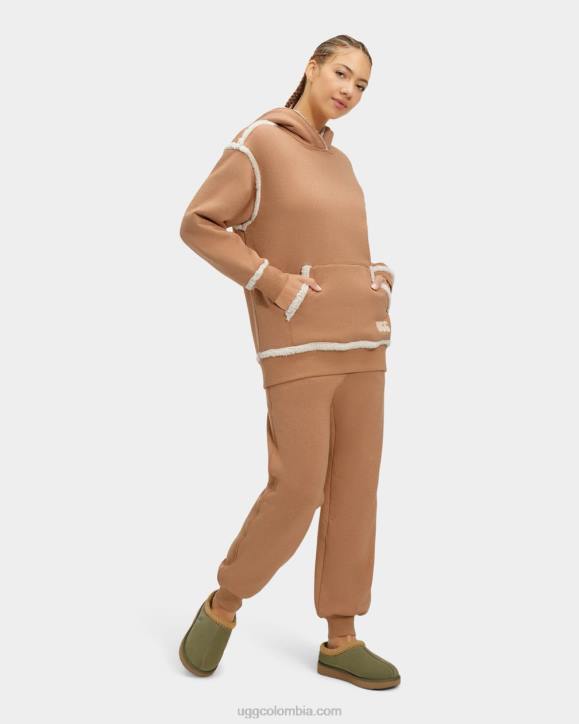sudadera con capucha joanne bonded fleece camello de brezo mujer UGG 4VBT2282