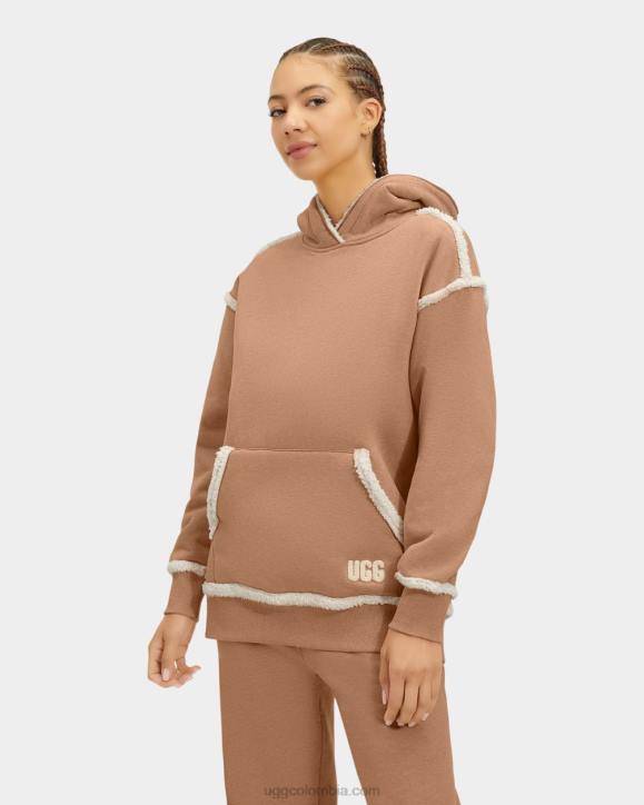 sudadera con capucha joanne bonded fleece camello de brezo mujer UGG 4VBT2282