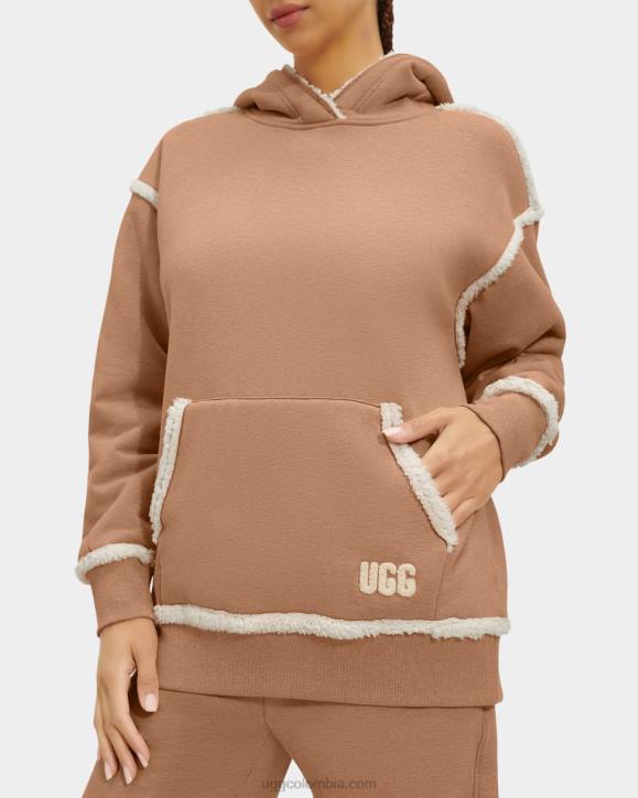 sudadera con capucha joanne bonded fleece camello de brezo mujer UGG 4VBT2282